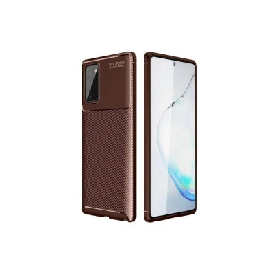 غطاء كربون فخم بني بتصميم رائع وأنيق لحماية جهاز Samsung Galaxy Note 20