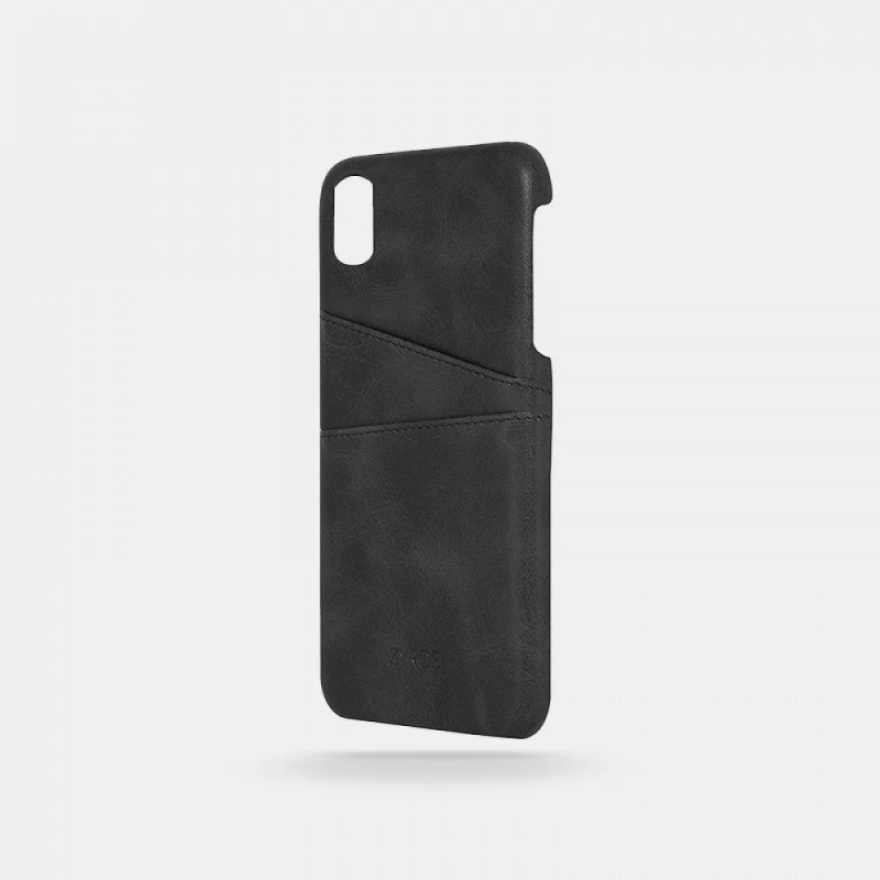 CL001BLKXS|غطاء آيفون XS MAX من الجلد باللون الأسود